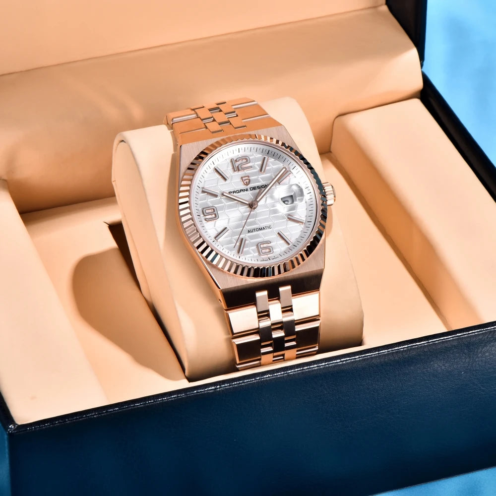 PAGANI DESIGN 2025 Men Mechanical Watches Men Luxury Automatic Watch For Man AR Sapphire Mirror Waterproof Luminous With Box
