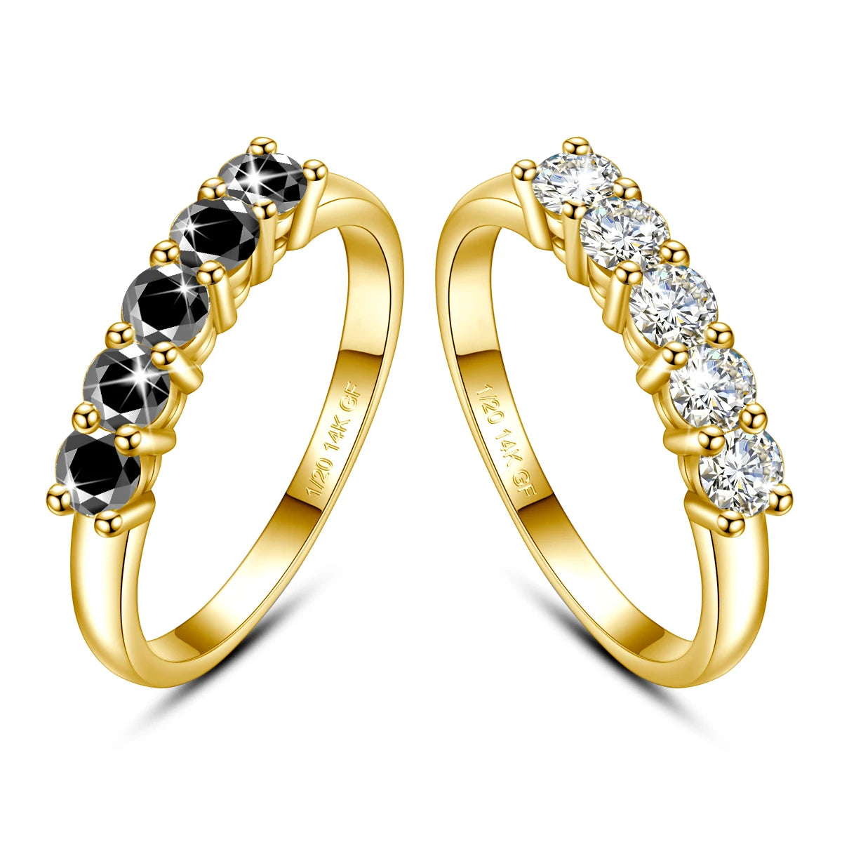 Szjinao 14K Gold Filled Rings For Woman 1.0CT 3.5mm Moissanite Diamond Wedding Jewelry No Tarnish Engagement Lady Gift Wholesale