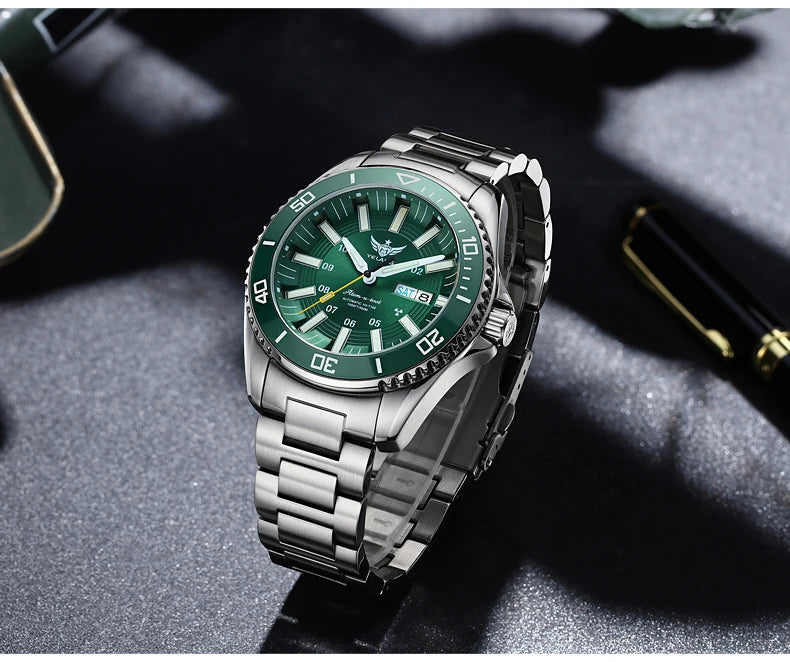 Yelang V1032 Automatic Movement Men Watch 300m 30Bar Waterproof Dive Watches for Man Luminous 44MM  V1032