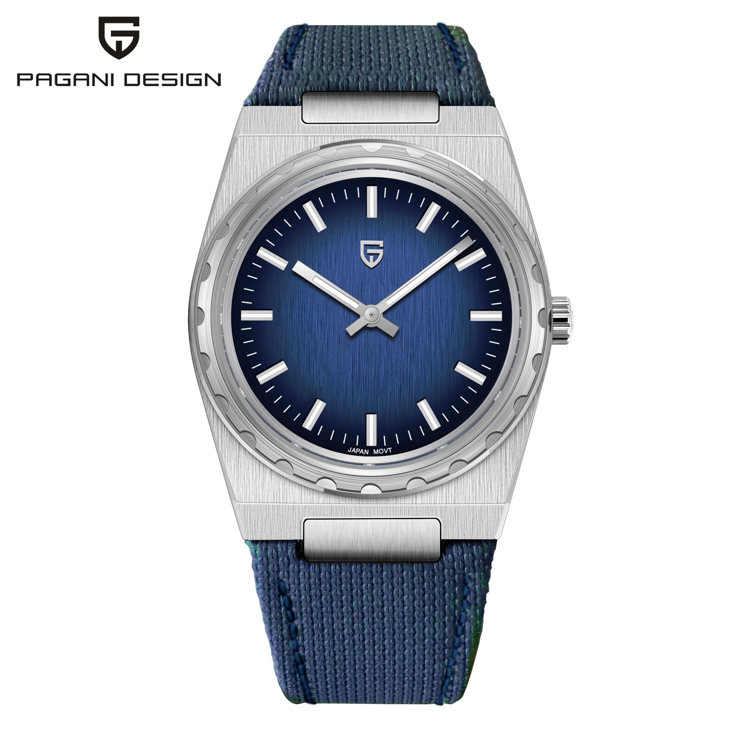 PAGANI DESIGN 2025 New Men Quartz Watch 7mm 222 PDYS020 Stainless Steel Rubber Sapphire Crystal Waterproof 100m Reloj Hombre