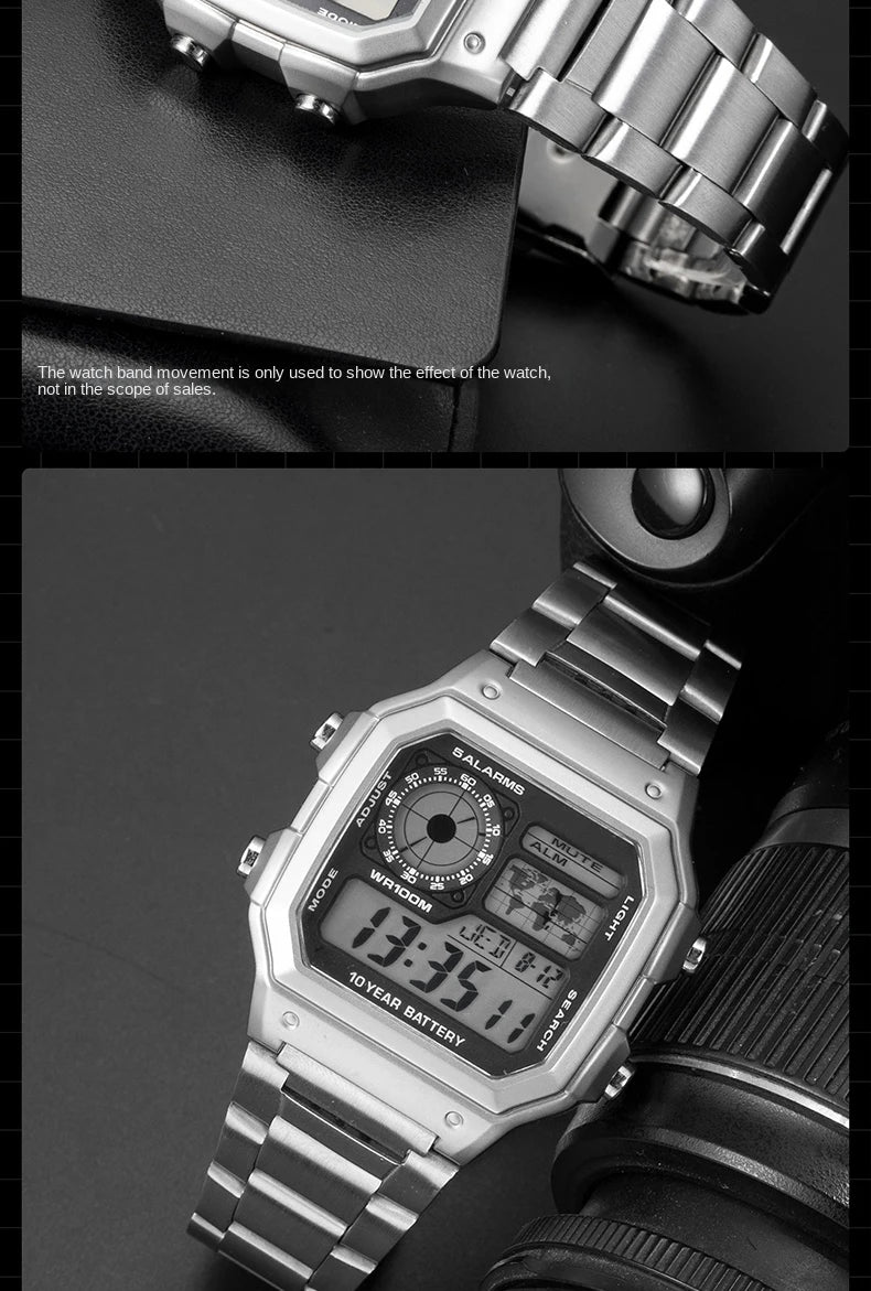 Casio AE1200 case mod kit modification all metal case 3299 AE-1200 bezel glass waterproof ring kit 304 stainless steel part