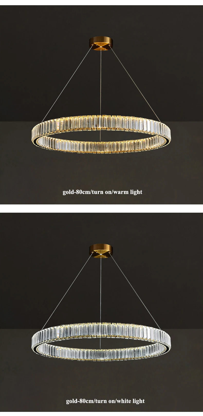 Modern Living Room Crystal Chandelier Led Remote Control Dimmable Led Pendant Lights Luxury Steel Adjust Hanging Lamp Fixture