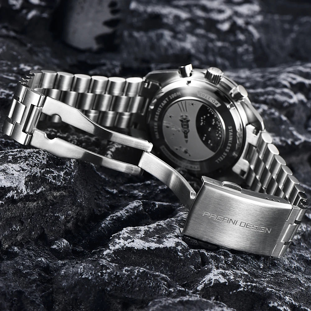PAGANI DESIGN Sport Panda Mens Watches Quartz Chronograph Luxury Automatic Business Stainless Steel Waterproof Reloj Hombre 2023