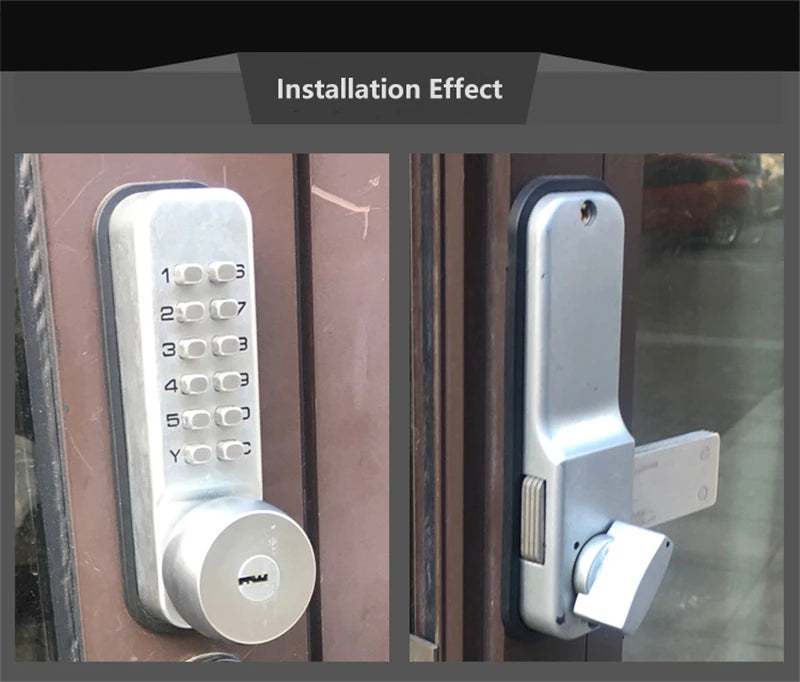 Sliding Gate Opener Digital Lock Door keyless Keypad Code Password Iron Door Waterproof Door Lock Push button Combination Lock