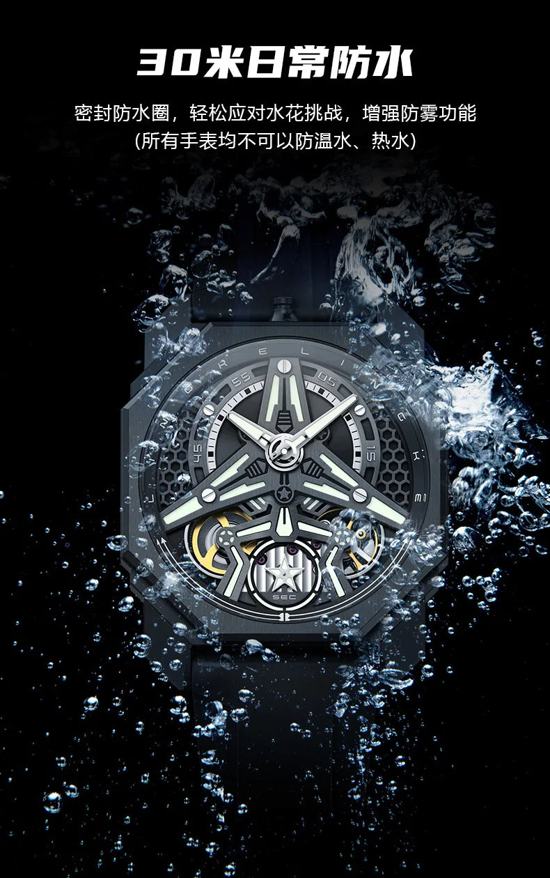 Pagani Designs Watches For Men Multifunctiona Chronograph Wristwatch Waterproof Luminous Mens Automatic Watch Reloj Montre Homme