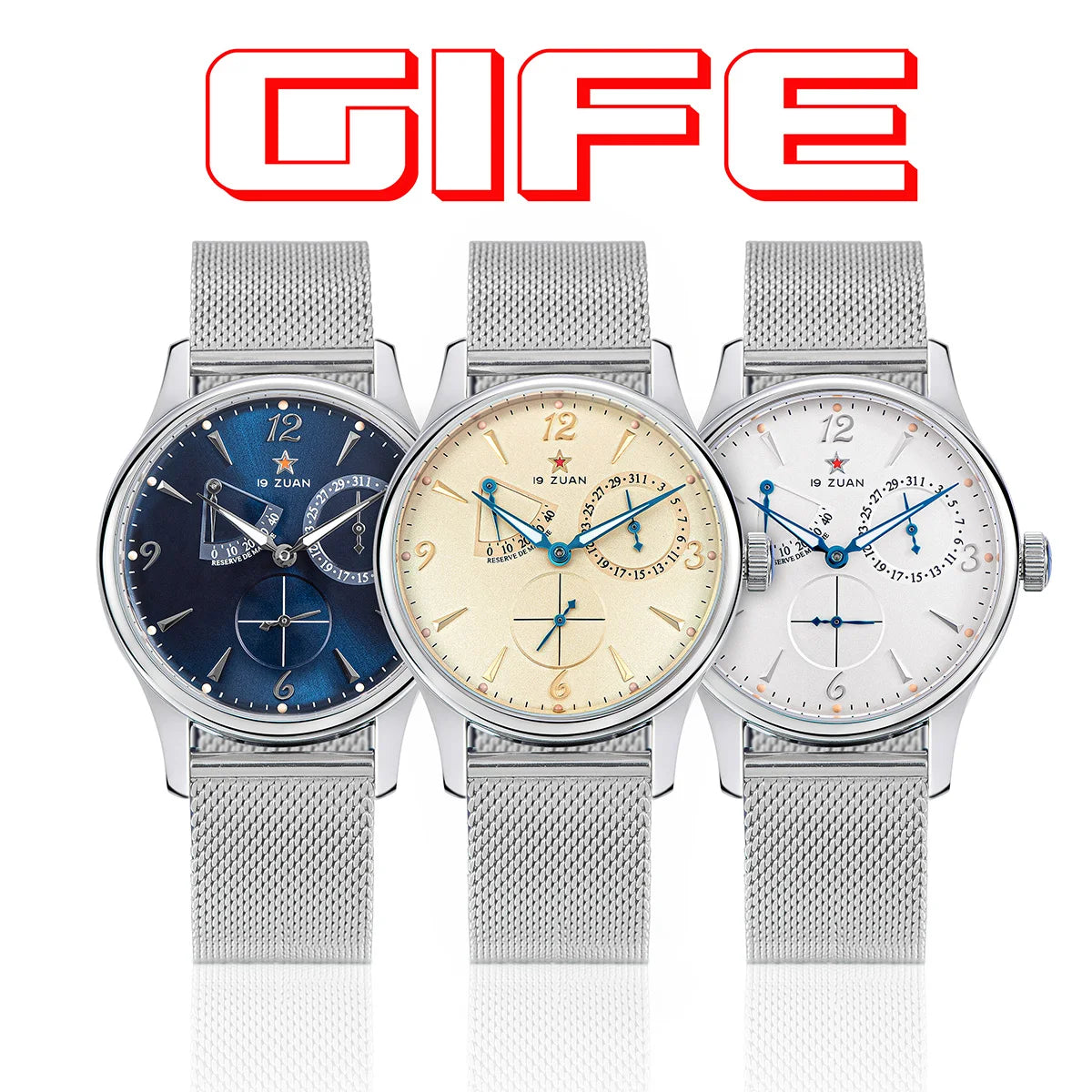 1963 40mm Pilot Watch of Men Automatic Mechanial Wristwatches Sapphire Crystal Waterpoorf Retro with Seagull ST1780 Movement New