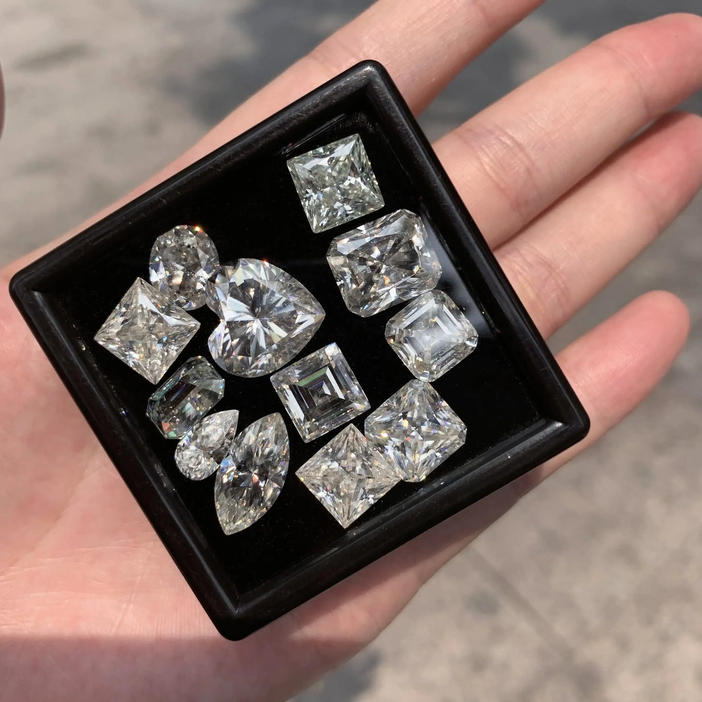 [3EX Cut] Top Belgium Cut Moissanite Stone D Color Pear Cut Gemstones Lab Grown Diamond Loose Moissanite Stone with GRA