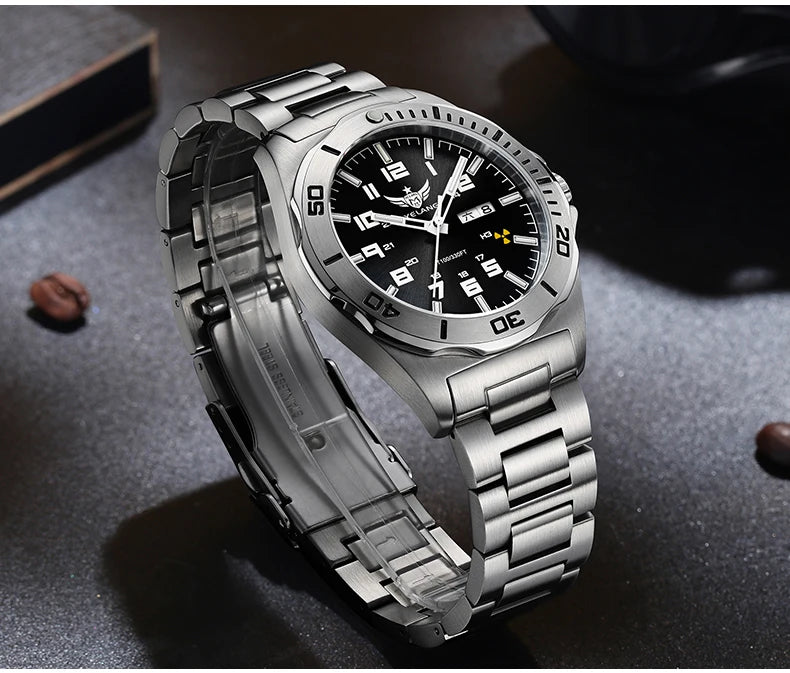 Yelang V1019 Brand 44MM Men Watch NH36 100M PROFESSIONAL WATERPROOF Deep Diving Mechanical Automatic Watch Sapphire Lens Reloj