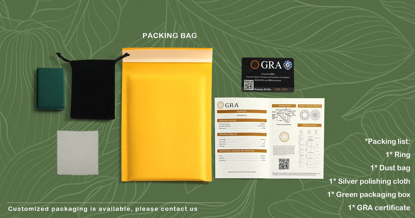 TBCYD 6MM D Color Sunflower Full Moissanite Rings 2.126cttw S925 Sterling Silver Wedding Engagament For Women With GRA Jewelry