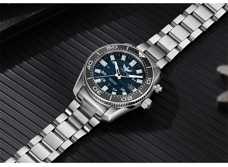 Yelang V1038 40mm Men Diving Watch Human Kinetic Energy Watch Brand Watch 300m Waterproof Watch luminous Japan PX82 Sapphire