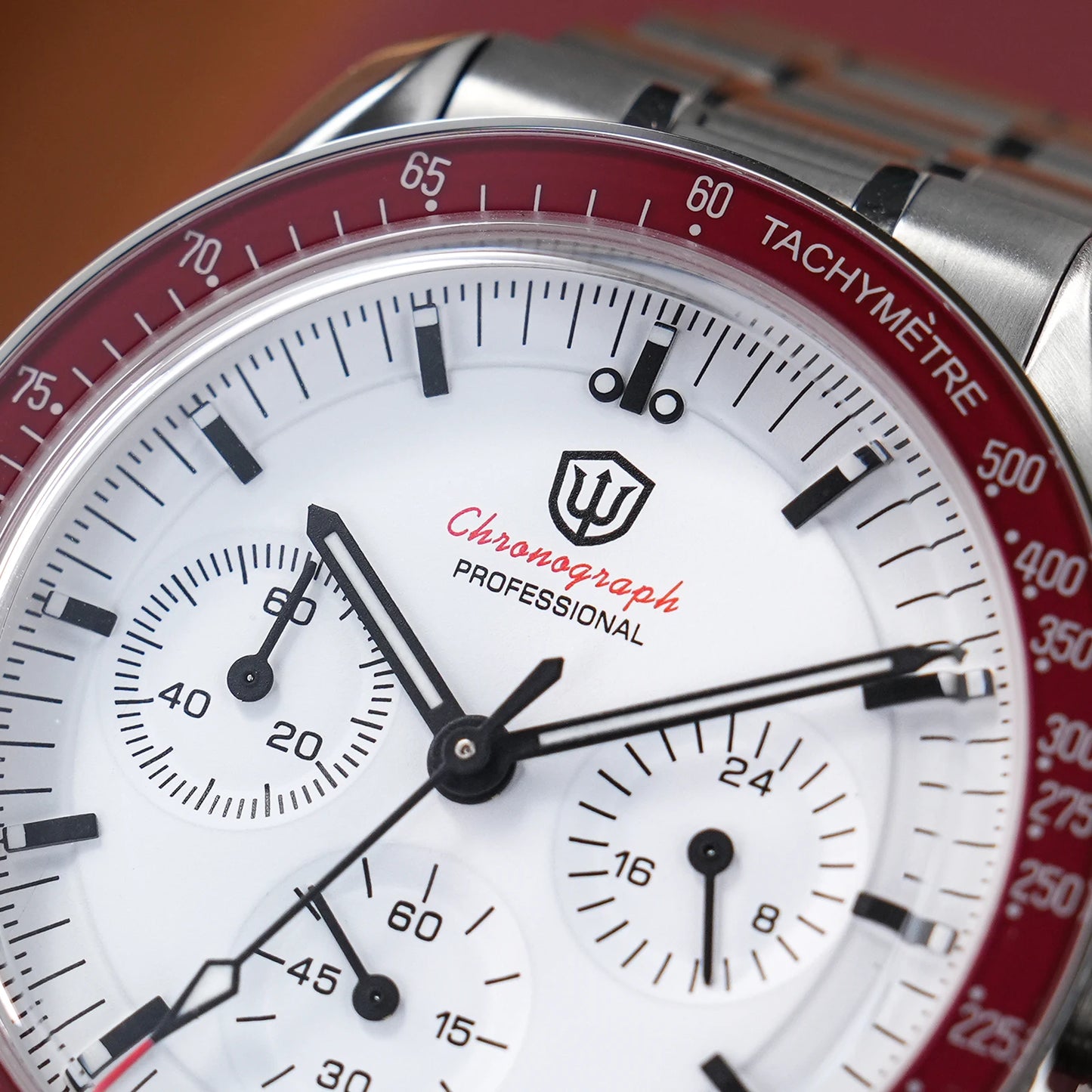 Watchdives WD1863 VK63 Quartz Chronograph Movement Bubble Sapphire Crystal 100m Waterproof Luminous 39mm Vintage Watches