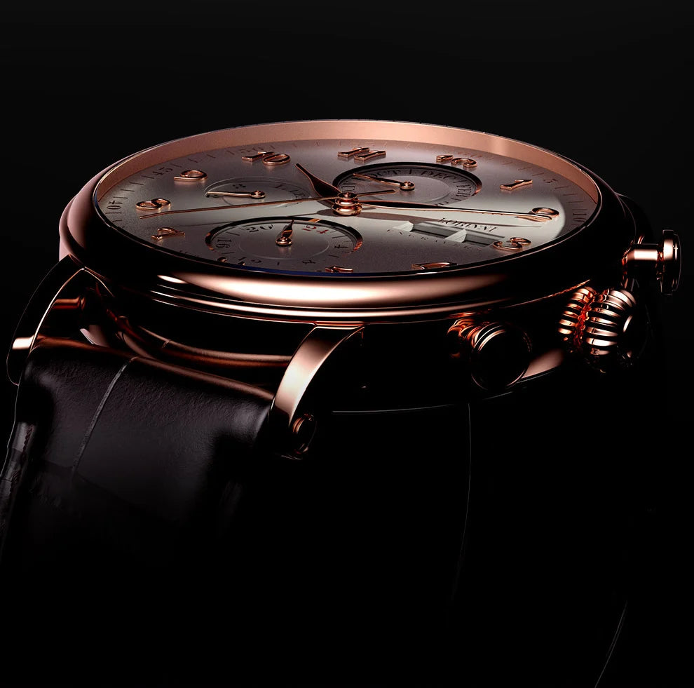 LOBINNI Luxury Brand Switzerland Perpetual Calendar Automatic Mechanical Men's Watches Sapphire Multi-function Clock L13019-8