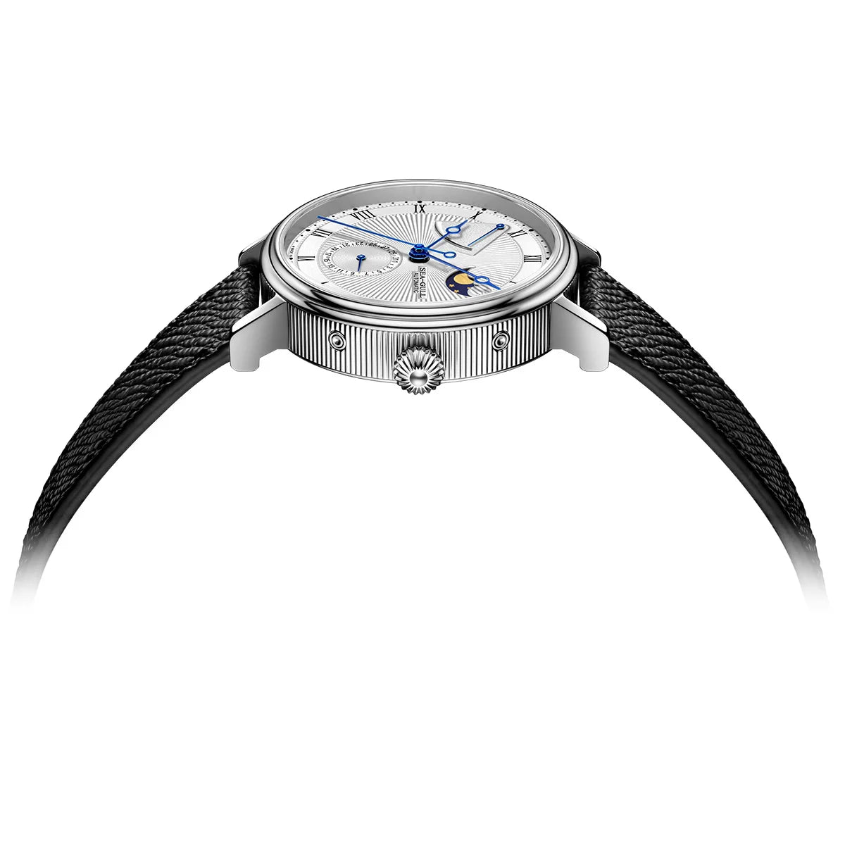 Seagull Moon Phase Watch Auspicious Clouds Special Edition Men's Automatic Mechanical Watch Luxury 41mm Watch for Men 6199 6198