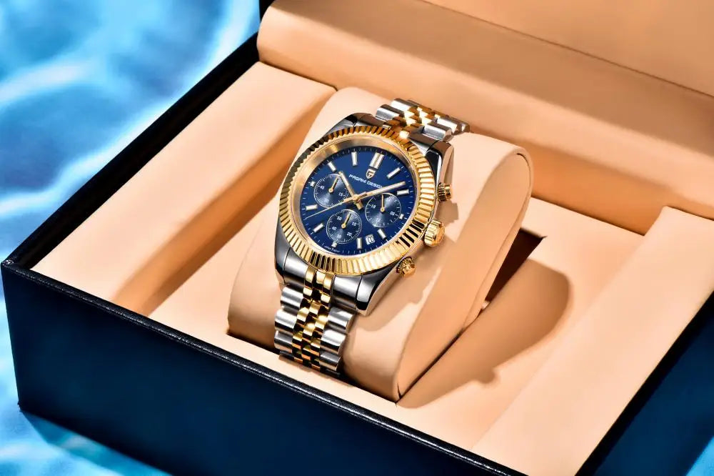 PAGANI DESIGN 2025 New PD1814 quartz watch VD53 thick 12mm stainless steel C3 sapphire watches for man pagani design watches