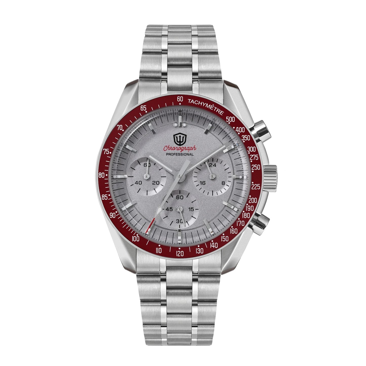 Watchdives WD1863 VK63 Quartz Chronograph Movement Bubble Sapphire Crystal 100m Waterproof Luminous 39mm Vintage Watches