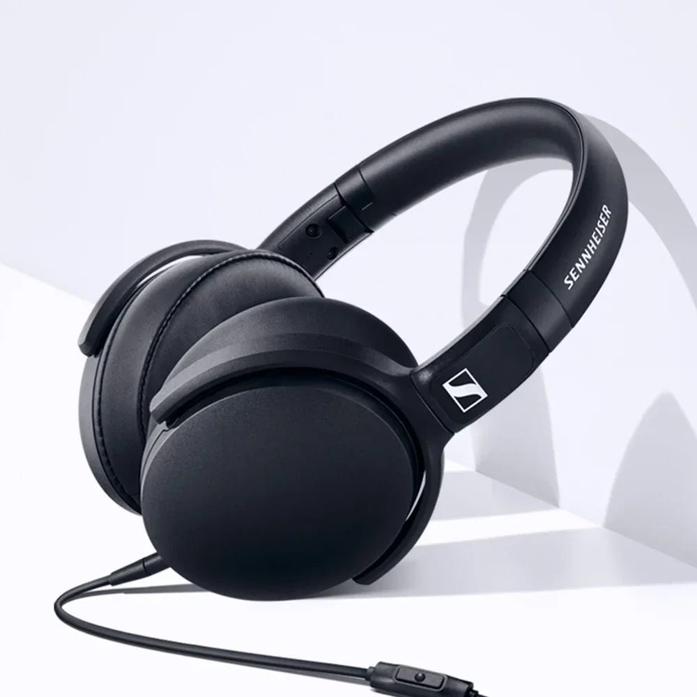 Sennheiser HD 400S Around-Ear Headphones Noise Isolation Earphone Stereo Music Foldable Sport Headset Deep Bass for Mobile Phone