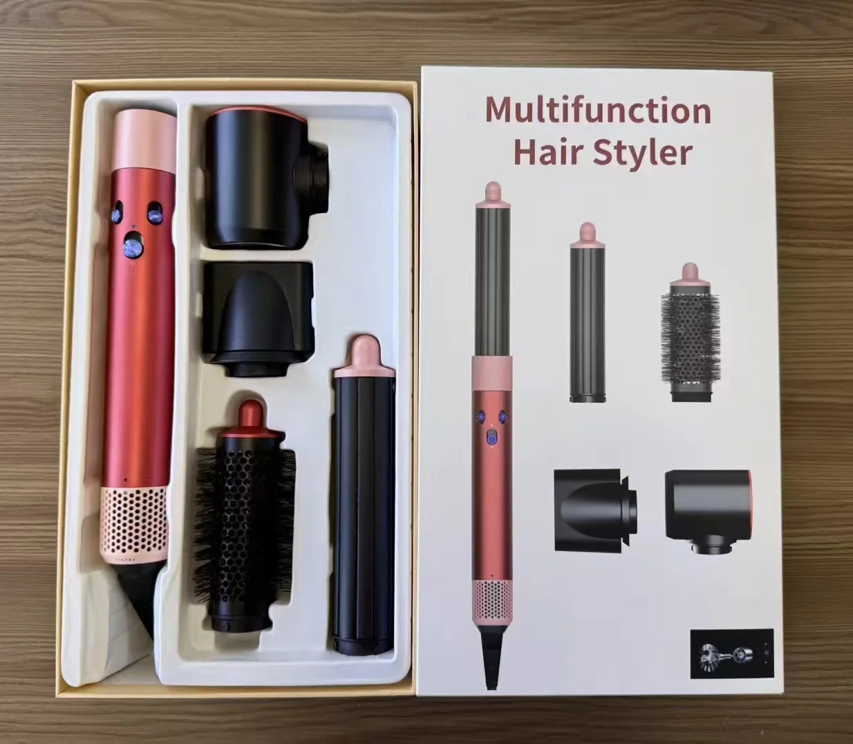 7 in1 Multi Hair Styler Curling Iron ProfessionalStraightener BarrelBrush DryerHotcomb Salon Tool Fast Heating for HomeUsecurler