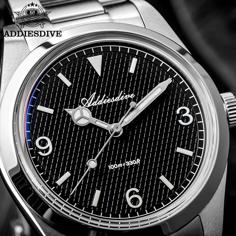 ADDIESDIVE 2025 NEW Watch For Men 316L Stainless Steel 10Bar Diving Luminous AD2096 Luxury Gift Quartz Wristwatch reloj hombre