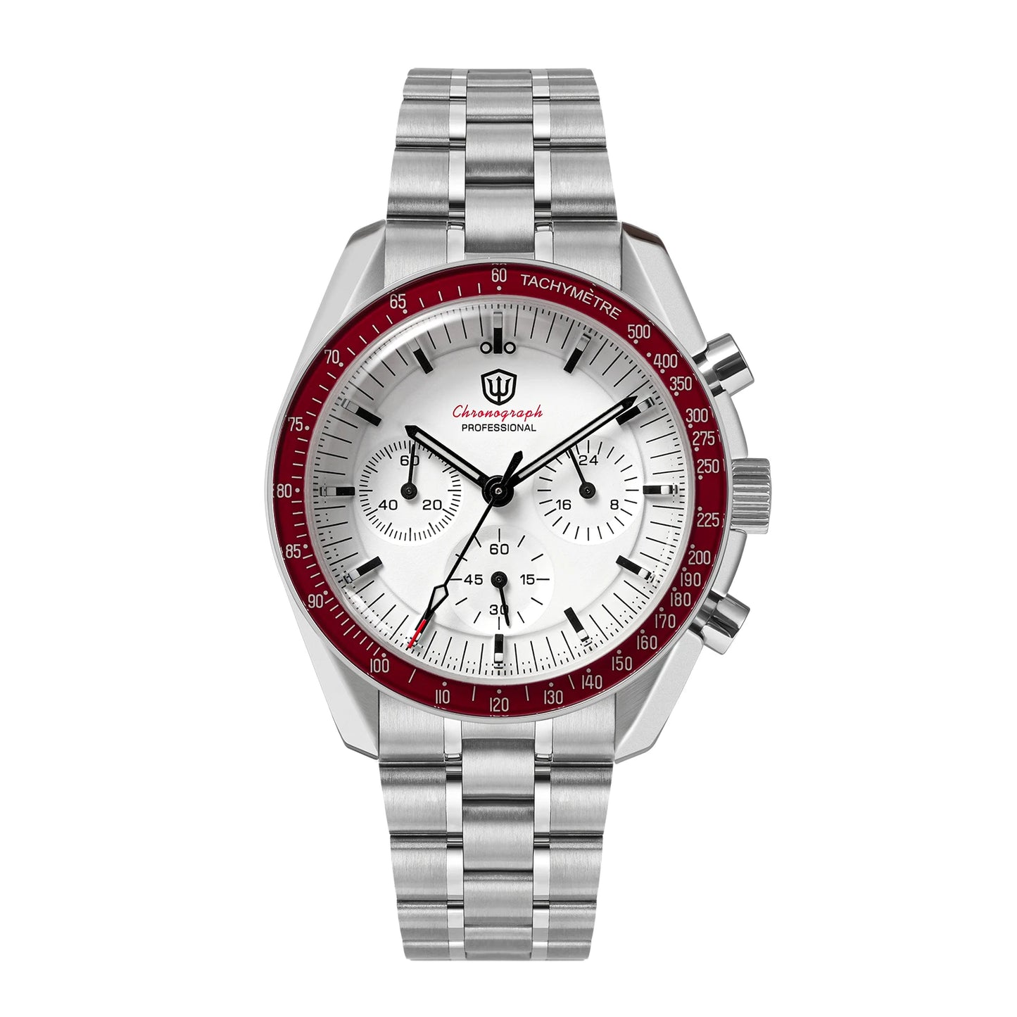 Watchdives WD1863 VK63 Quartz Chronograph Movement Bubble Sapphire Crystal 100m Waterproof Luminous 39mm Vintage Watches