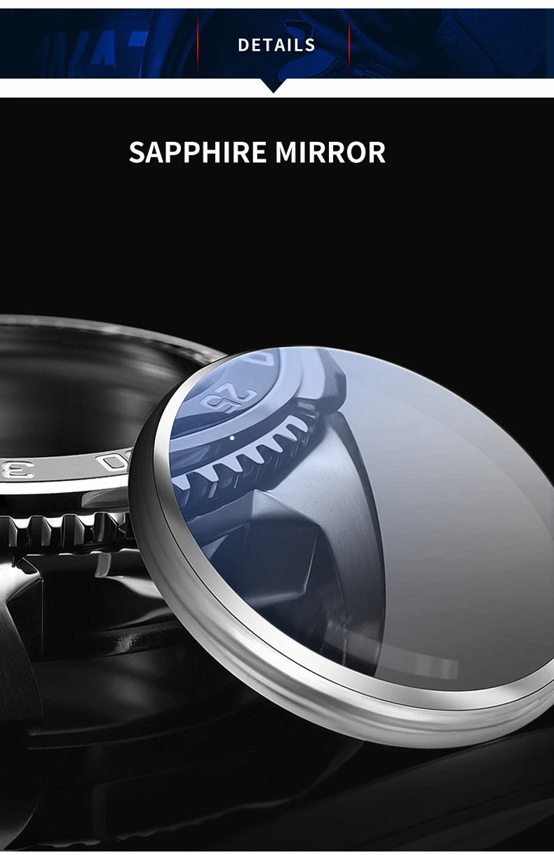 Yelang V1031 Luxury Men Brand Watch 44mm Diver Water Watches Japan 8205 Automatic Mechanical movement Luminous 300M Waterproof