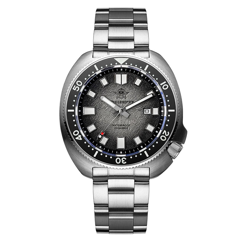 ADDIESDIVE Quartz Watches For Men Stainless Steel Sapphire Glass Male Clock Super Luminous 20Bar Waterproof Diving Watch AD2511
