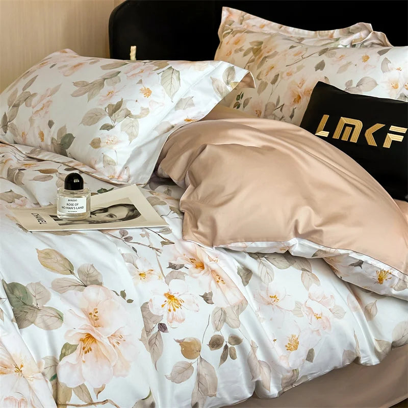 Svetanya Cotton Underwear Bedding Sets Linens Queen King Ru Size Print Sheet Pillowcase Blanket Cover Set