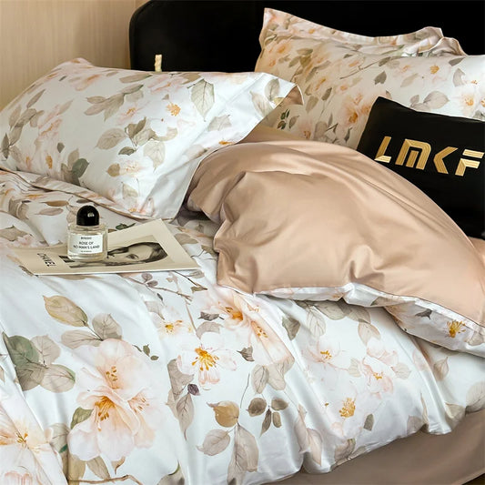 Svetanya Cotton Underwear Bedding Sets Linens Queen King Ru Size Print Sheet Pillowcase Blanket Cover Set