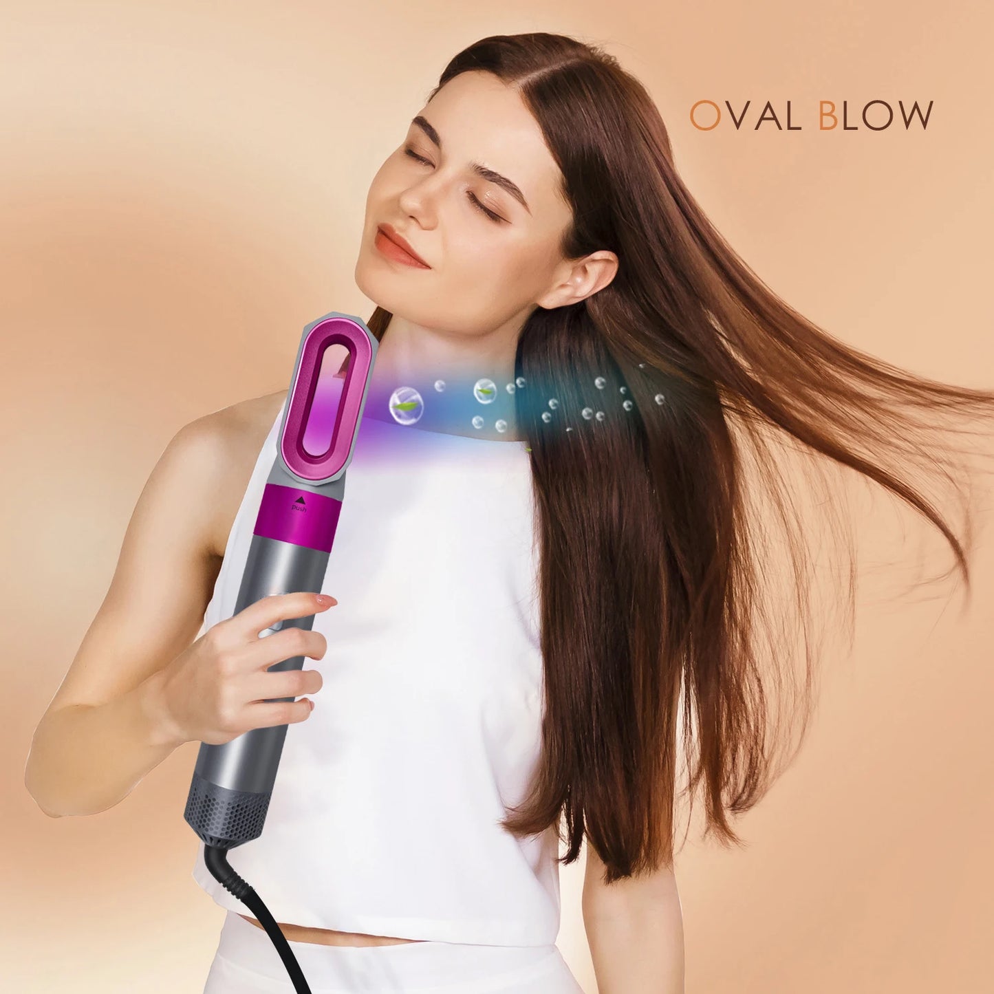 5-In-1 Hair Dryer Air Wrap Hair Straightener Hot Air Comb Barber Multifunctional Professional Hair Styling Tool Festival Gift