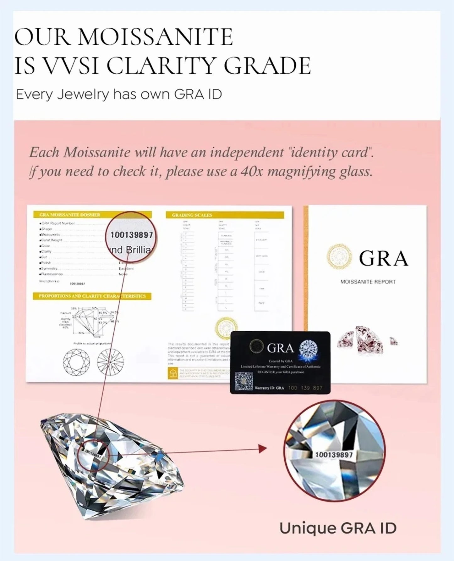 PT950 Clover Moissanite Earrings Full Diamond Ear Climbers  Platinum Jewelry Wholesale Lucky Luxury Gift for Womenearrings for w