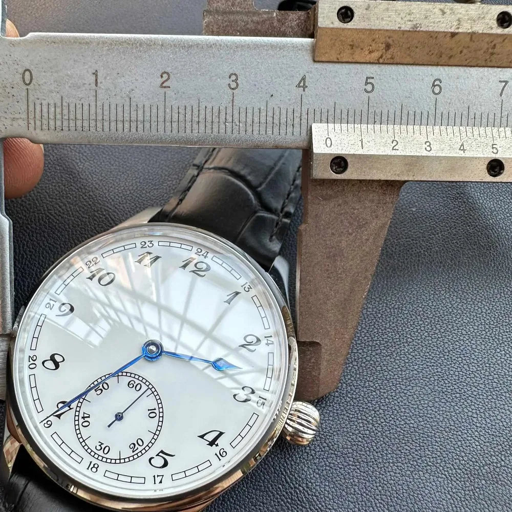 Reloj-Hombre Men's Watch for Seagull ST3600 Manual Movement, Retro Enamel Sterile Dial Business Micro Rotor Mechanical Watch