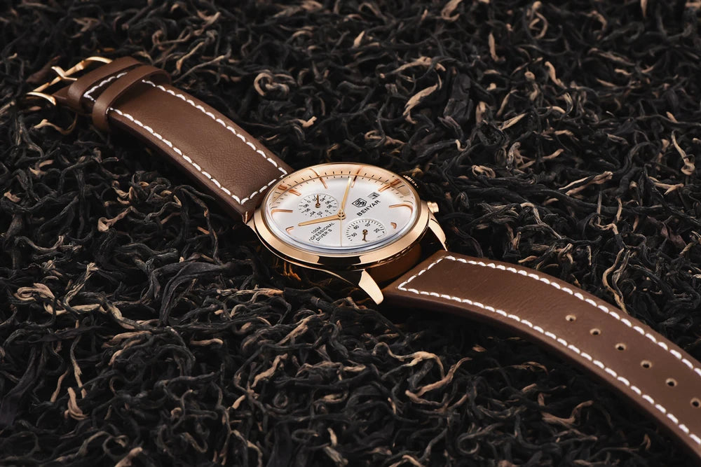 BENYAR Men Quartz Wristwatches Luxury Brand Chronograph Leather Sports Watch For Men Military 100M Waterproof Reloj Hombre 2023