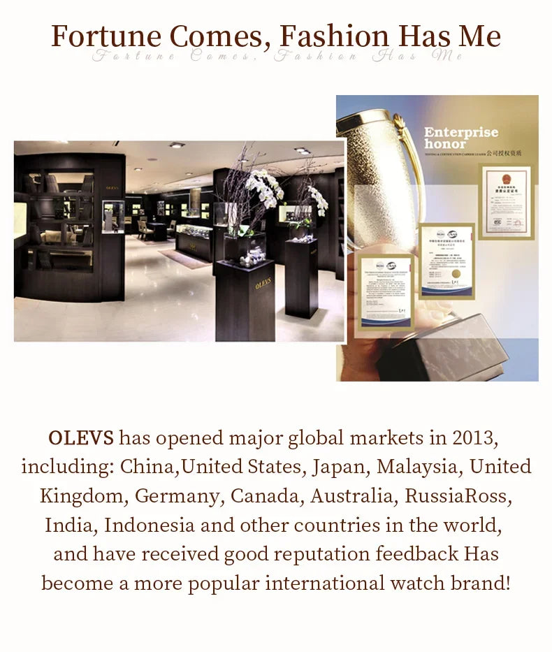 OLEVS Hollow Women's Watch Fully Automatic Mechanical Watch Luxury Diamond Inlaid Starry Sky Elegant Women's Brand Watch  7036