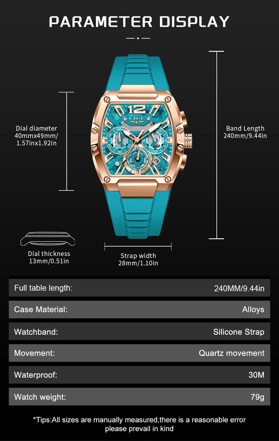 LIGE Men Watch Fashion Top Brand Luxury Silicone Military Watch Men Casual Sports Waterproof Date Quartz Wristwatches For Men