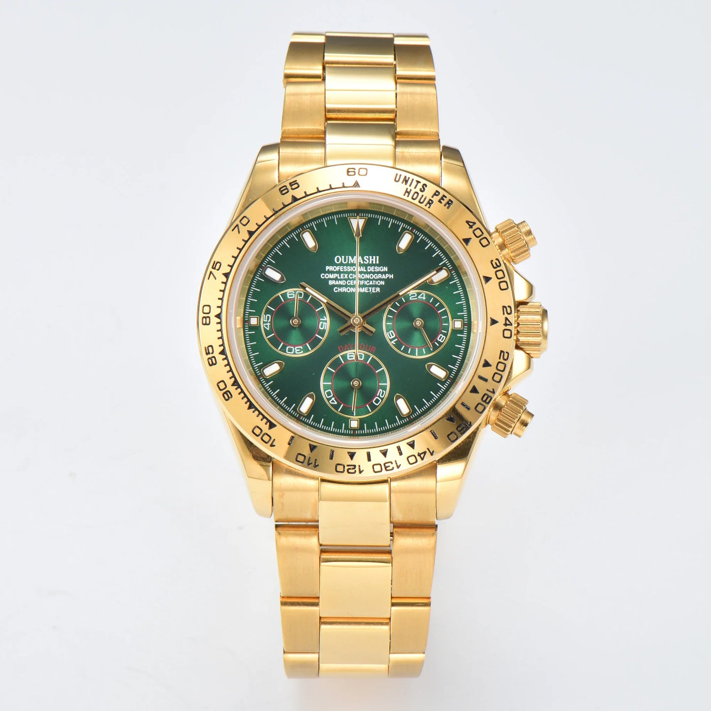 Luxury Sports Quartz Watch Sapphire Glass 316L stainless steel waterproof for men's custom watches with VK63 watch movement