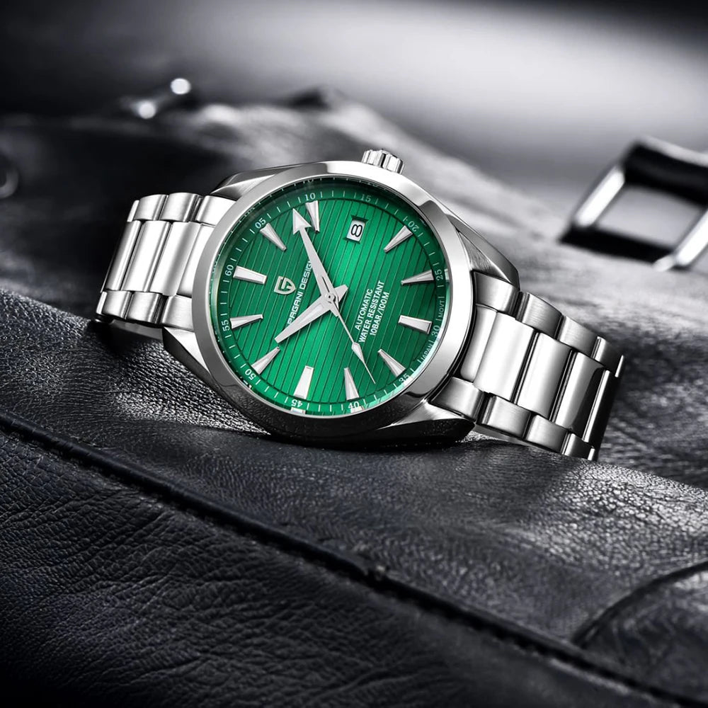 PAGANI DESIGN 2025 40MM Men's Watches Luxury Automatic Watch For Men Mechanical Watch Stainless Steel luminous business Watches