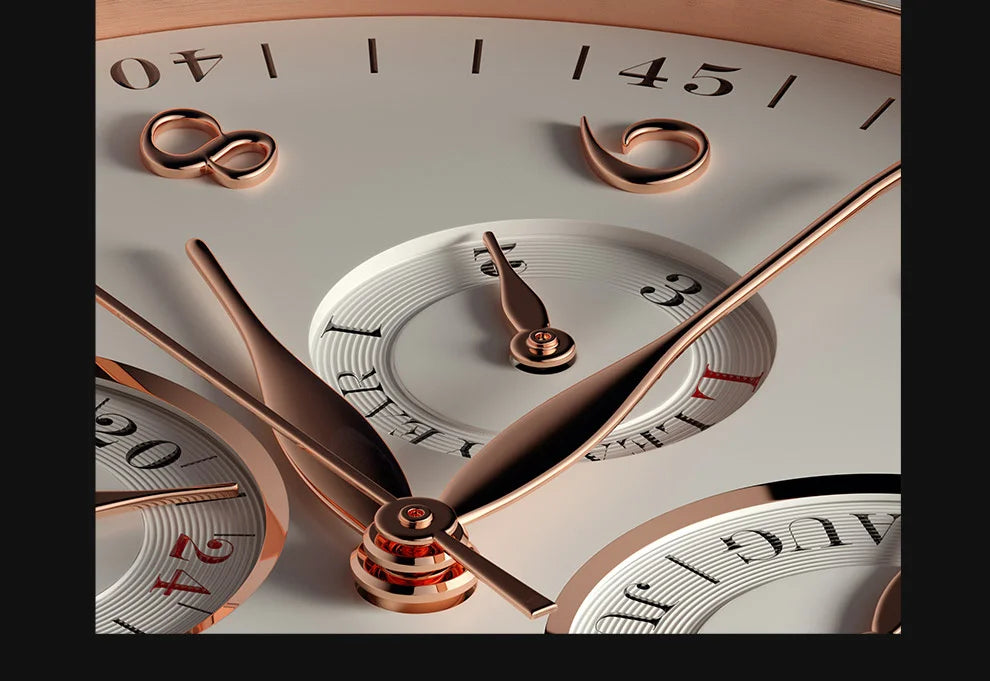 LOBINNI Luxury Brand Switzerland Perpetual Calendar Automatic Mechanical Men's Watches Sapphire Multi-function Clock L13019-8