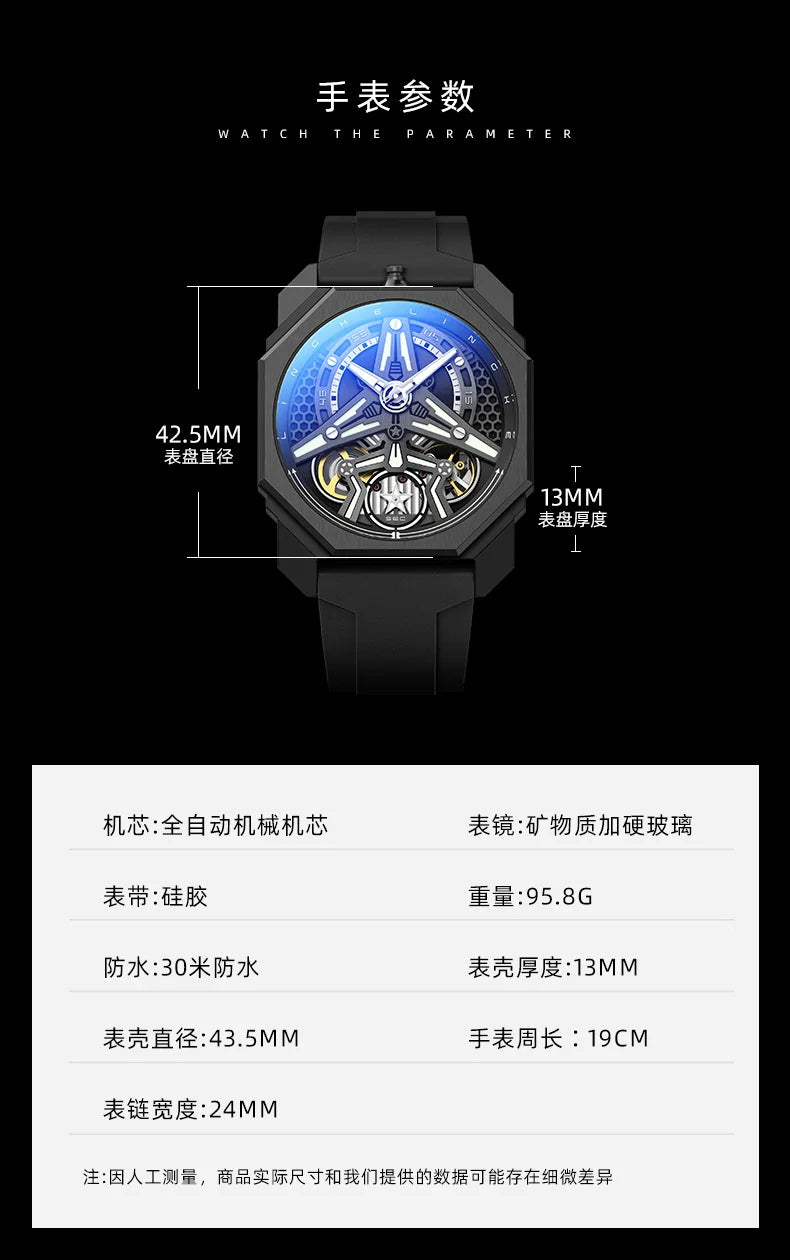 Pagani Designs Watches For Men Multifunctiona Chronograph Wristwatch Waterproof Luminous Mens Automatic Watch Reloj Montre Homme