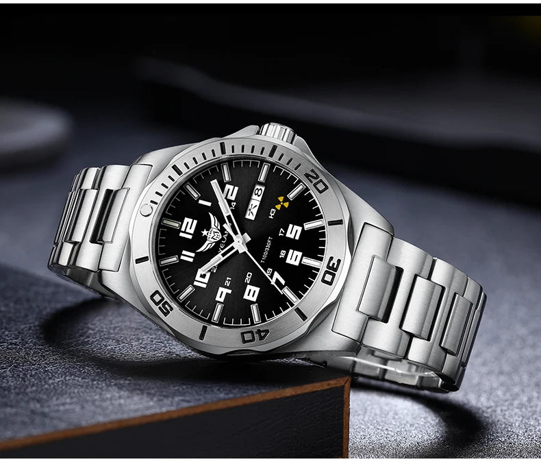 Yelang V1019 Brand 44MM Men Watch NH36 100M PROFESSIONAL WATERPROOF Deep Diving Mechanical Automatic Watch Sapphire Lens Reloj