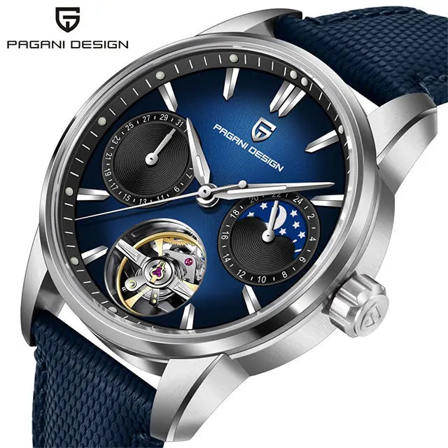 PAGANI DESIGN Tourbillon Men Wristwatch Top Brand 41mm Mechanical Watches Sapphire 100M Waterproof YS021 Gift Watch for Men 2025