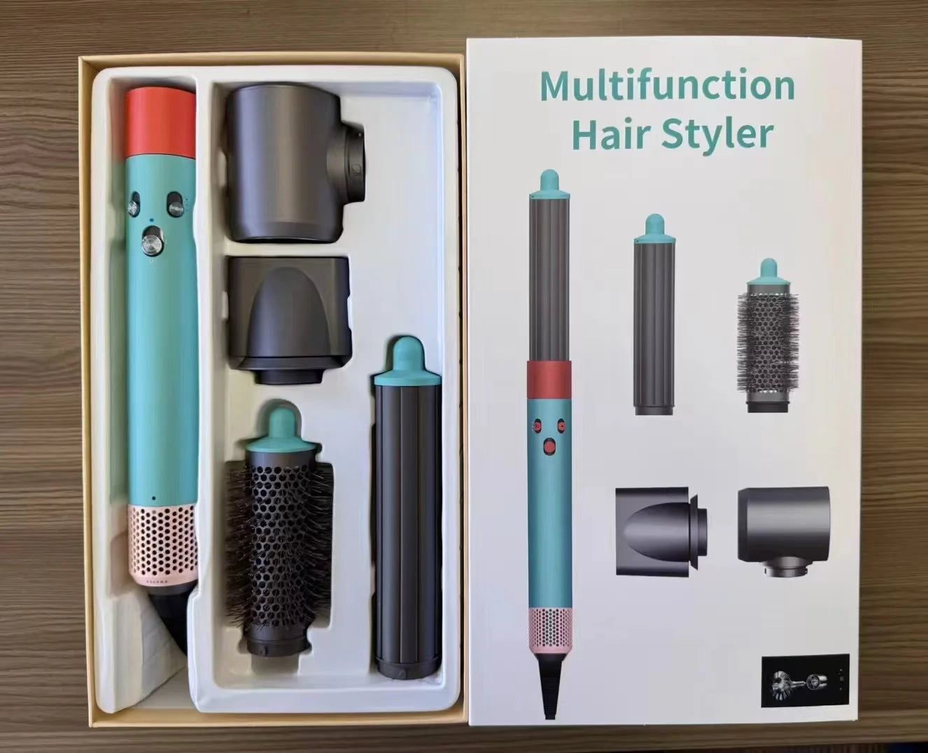7 in1 Multi Hair Styler Curling Iron ProfessionalStraightener BarrelBrush DryerHotcomb Salon Tool Fast Heating for HomeUsecurler
