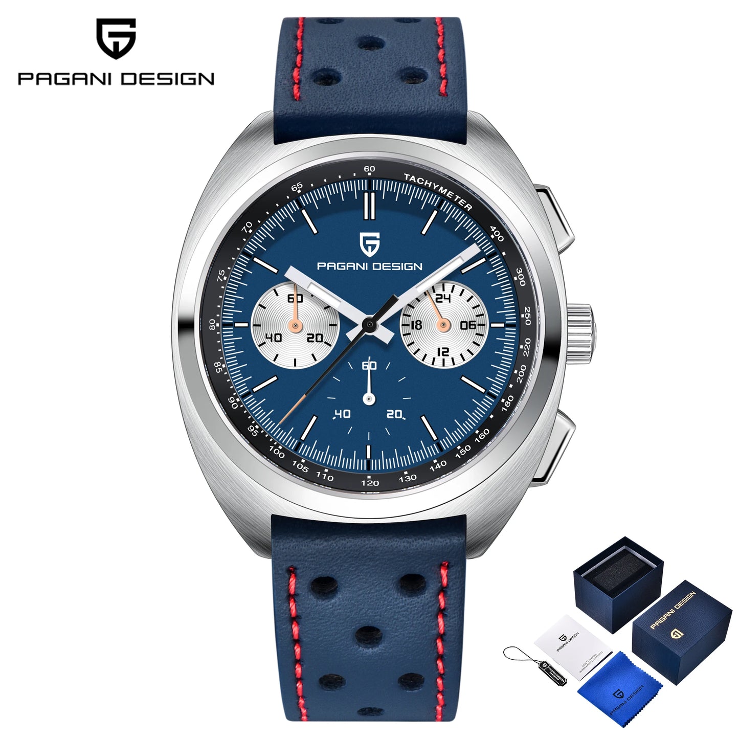 PAGANI DESIGN Men's Watch 2025 New Chronograph Luxury Quartz Watches For Man Gifts BOX Top Sapphire Mirror Sports Wristwatches