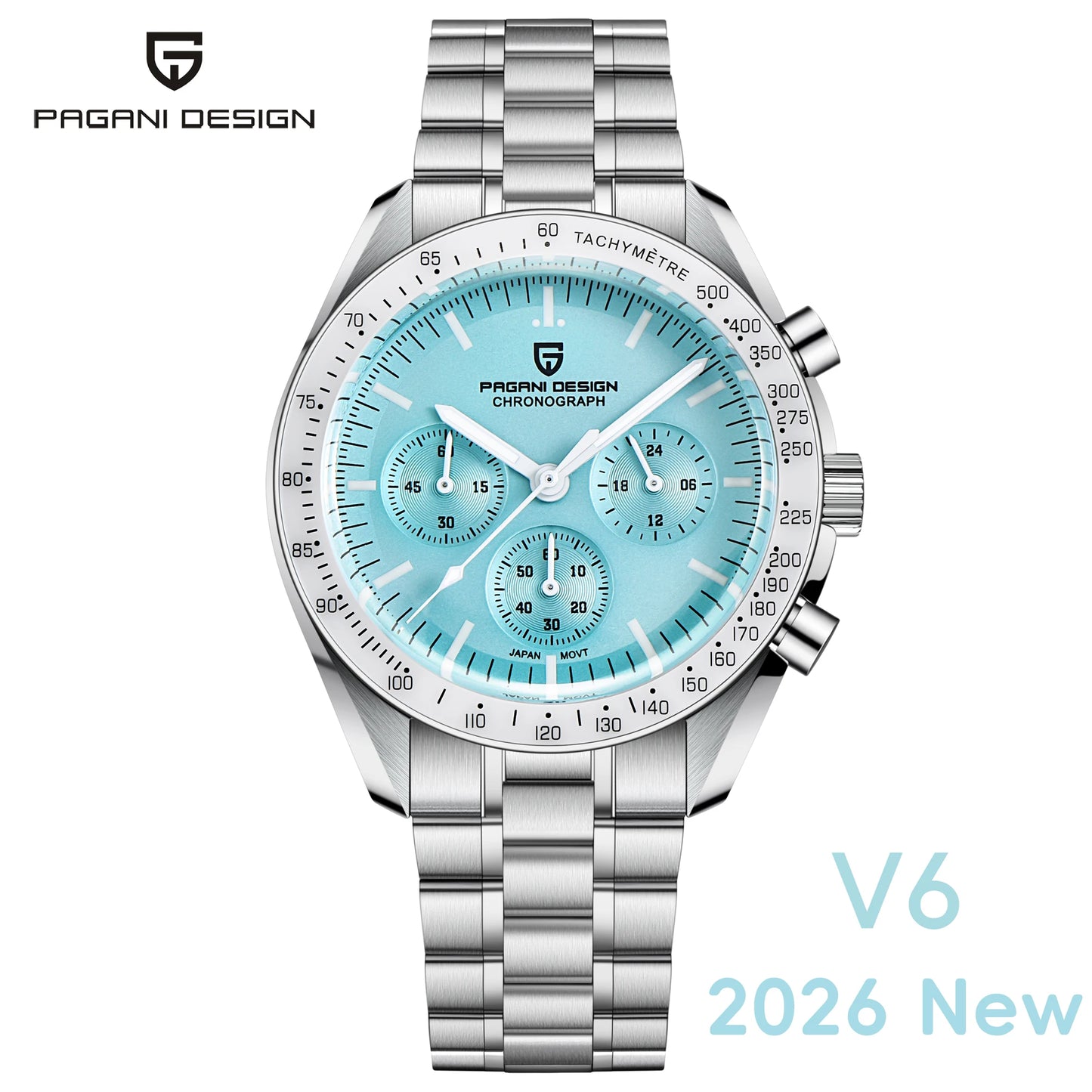 2025 New PAGANI DESIGN Tribute to CK2998 Moon Watch Retro Luxury Quartz Watches For Men Stainless steel Sport Chronograph Man