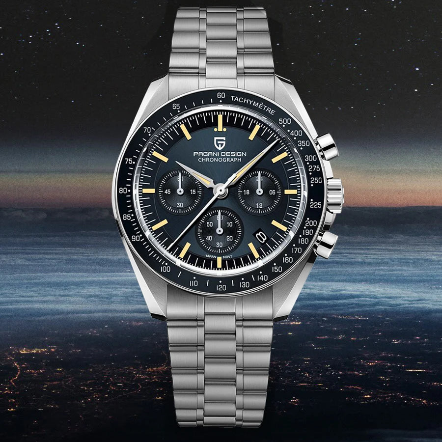 PAGANI DESIGN 2025 New Men's Watches Retro Luxury Tribute to CK2998 Quartz Watch For Men Speed Chronograph AR Sapphire crystal