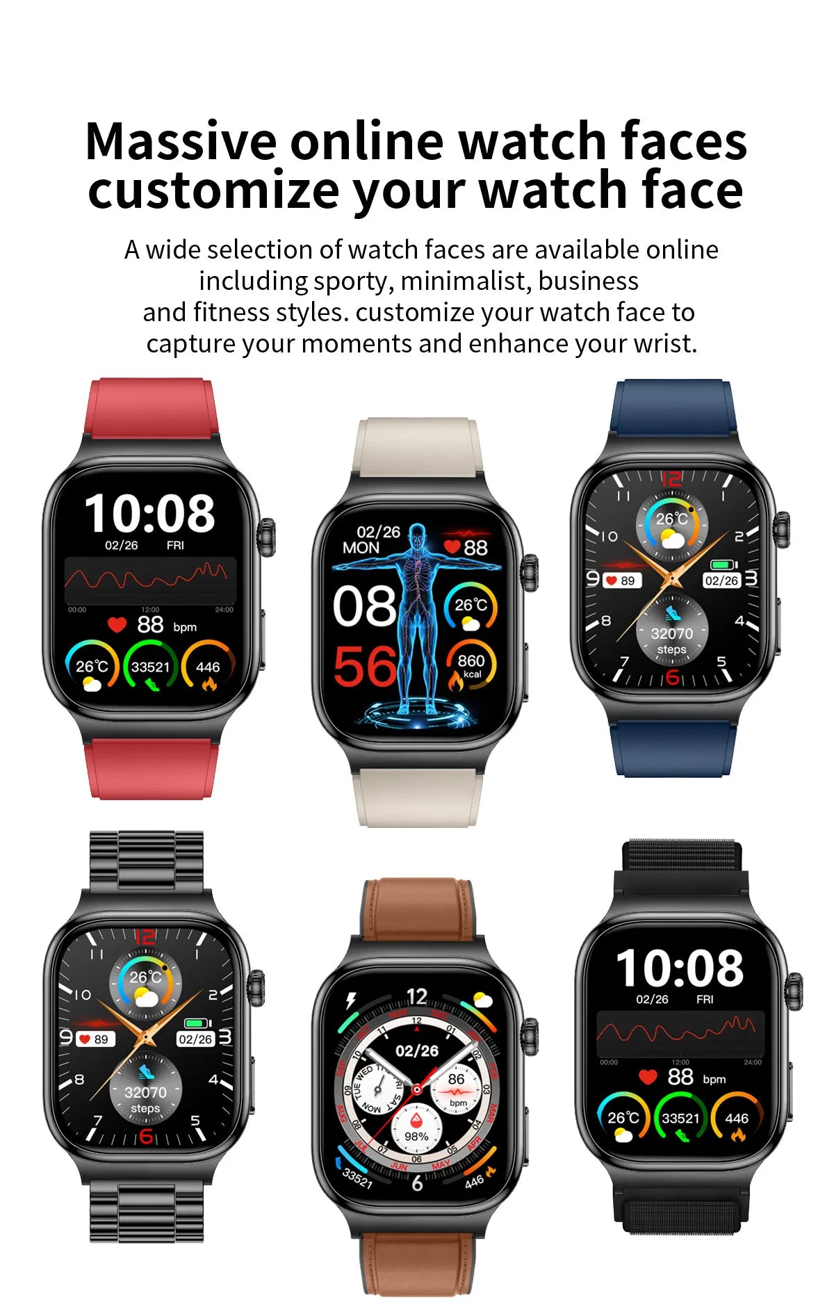2025 New AI Human Health diagnosis ECG+HRV Smart Watch Blood Pressure Uric acid Blood lipid Bluetooth Call Smartwatch Men Women