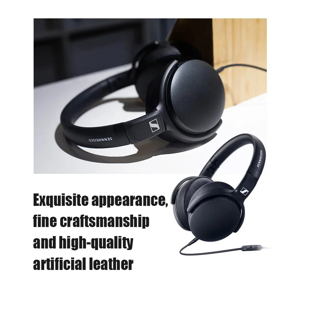 2026 Sennheiser HD 400S Over-Ear Headphones Swith Noise Isolation Stereo Sound Foldable Sports Headset for Mobile with Deep Bass