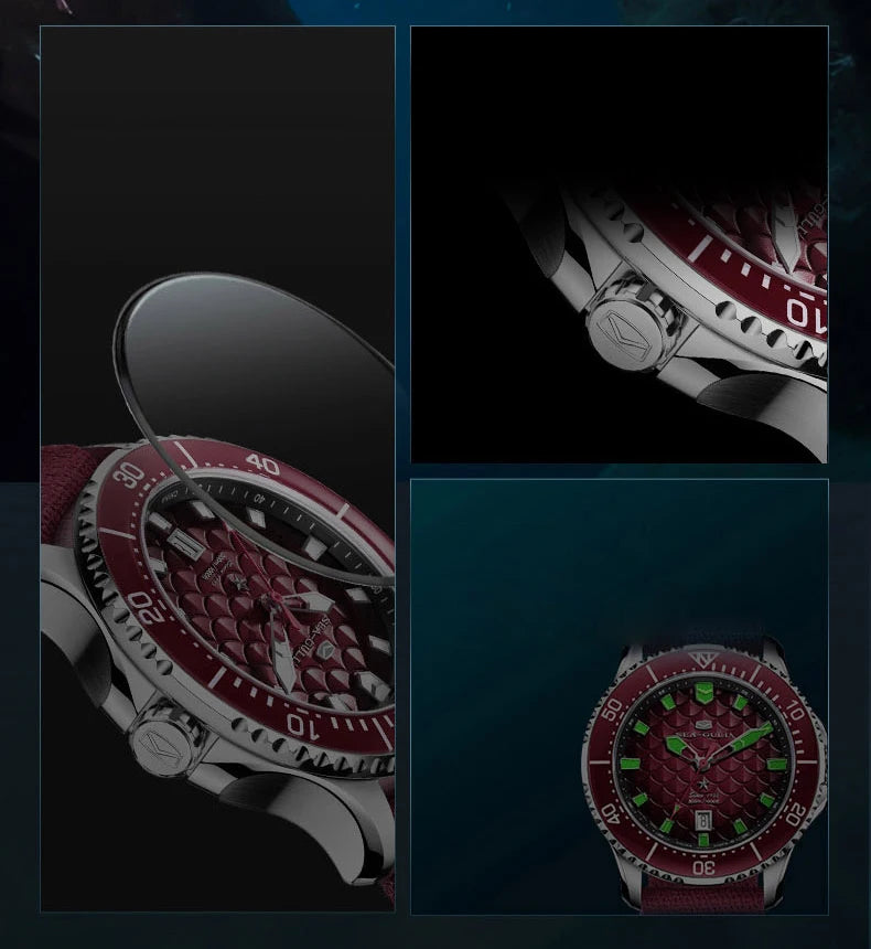 Seagull King of the Dragon Men's Watches Automatic Mechanical Watch Sports Diver 300M Waterproof Wristwatch Luxury 2024 New 1216