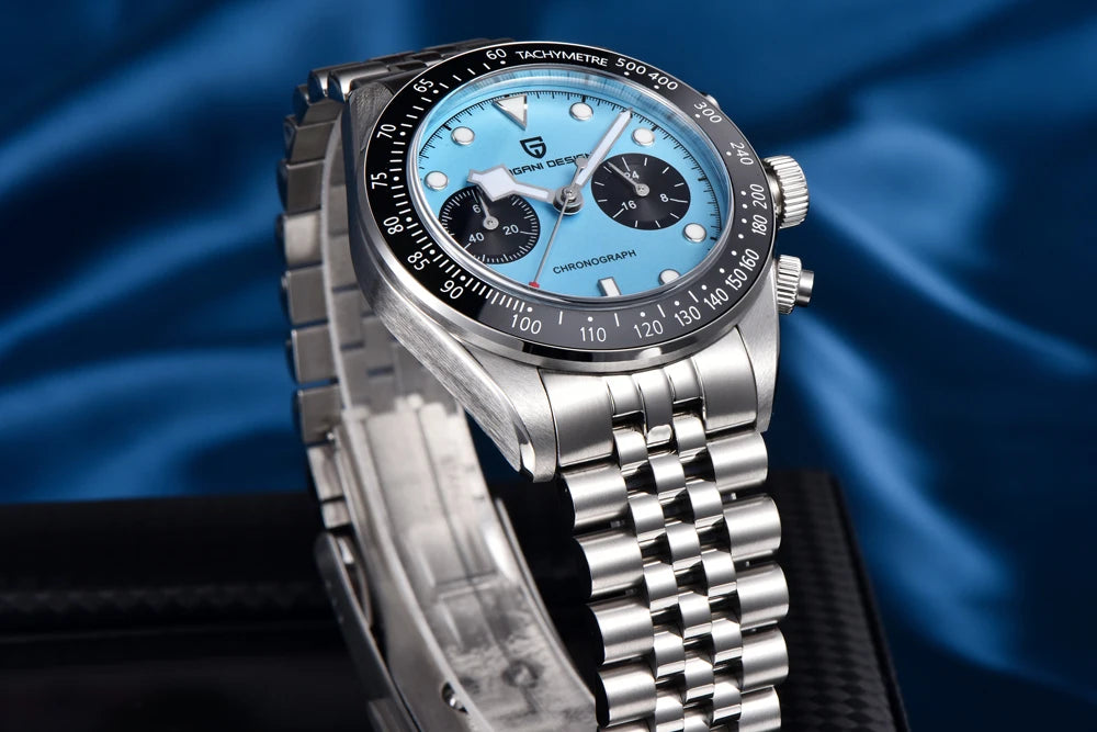 2025 New PAGANI DESIGN Panda Mens Watches Quartz Chronograph Watch For Men Gifts Man AR Sapphire Mirror Ceramic Bezel Waterproof