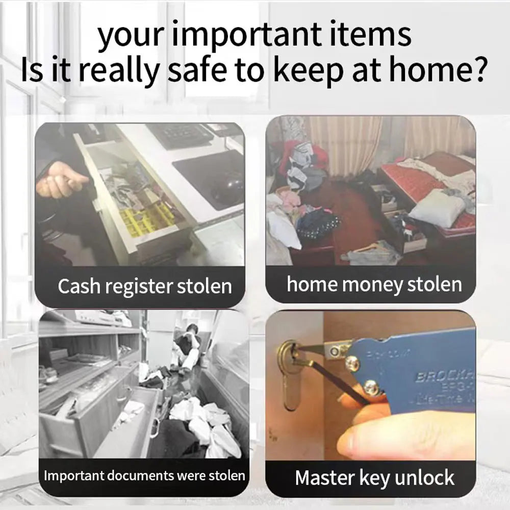 Smart Biometric Cabinet Lock Black Keyless Fingerprint Locks Anti-theft Door Lock Hidden File Drawer Wardrobe Hardware
