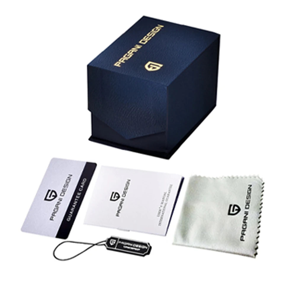 PAGANI DESIGN Fashion Men's Quartz Wristwatches PD1775 Sapphire Glass Stainless steel strap VK64 Movement watch for men