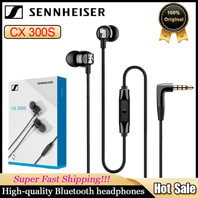 Sennheiser Wireless Bluetooth Headphones CX300II IE900 Sport Headphones HD400S Resolution HIFI Noise Reduce Original Microphone